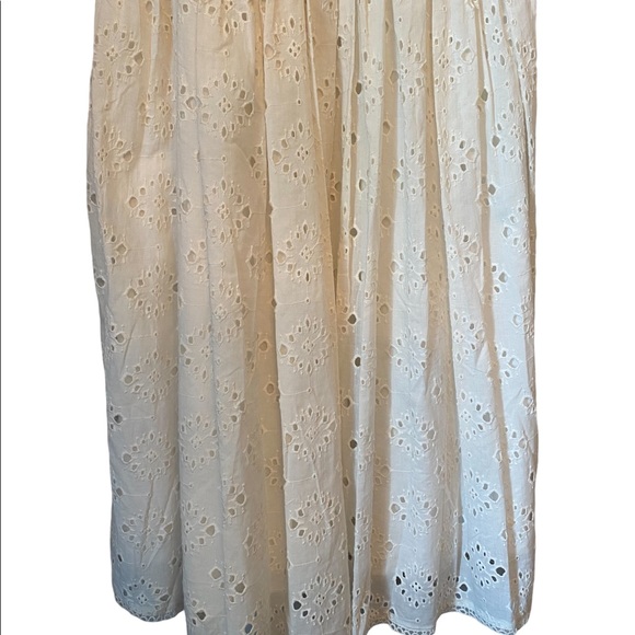 House of Harlow 1960 Boho Ivory Eyelet Peasant Dress - Picture 7 of 15